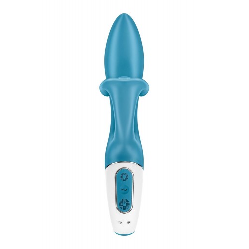 Вібратор-кролик із потрійним відростком Satisfyer Embrace me Turquoise, 2 мотори, діаметр 3,6 см в інтернет супермаркеті PbayMarket!