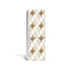 Наклейка на холодильник Zatarga «Візерункові коси» 650х2000 мм вінілова 3Д наклейка декор на кухню самоклеюча