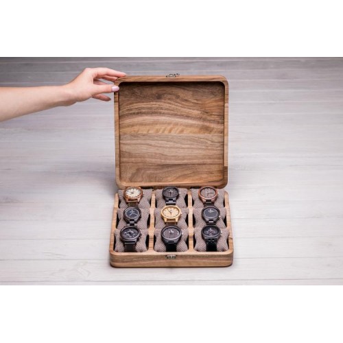 Органайзер для зберігання годинників ecoWalnut 7х26.5х26.5 см Органайзер для зберігання годинників ecoWalnut 7х26.5х26.5 см
