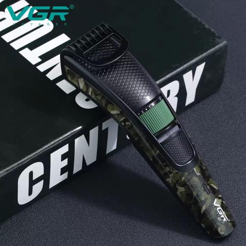 Машинка для стрижки волосся VGR V-053 акумуляторна 1 насадка 500mAh 5W Camo