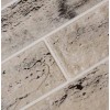 Самоклеюча декоративна 3D панель цегла контраст світло-чорна Loft Expert 680x680x4 мм