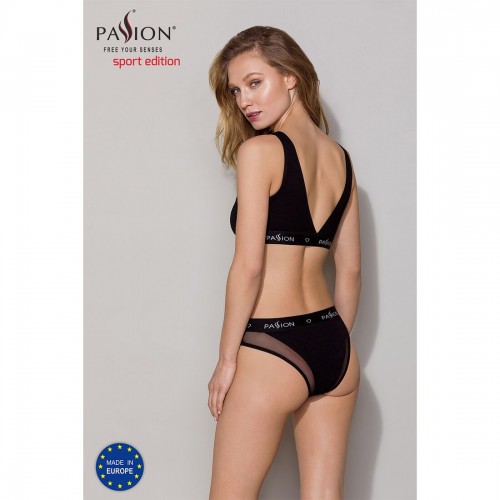 Трусики з прозорою вставкою Passion PS002 PANTIES black, size L в інтернет супермаркеті PbayMarket!