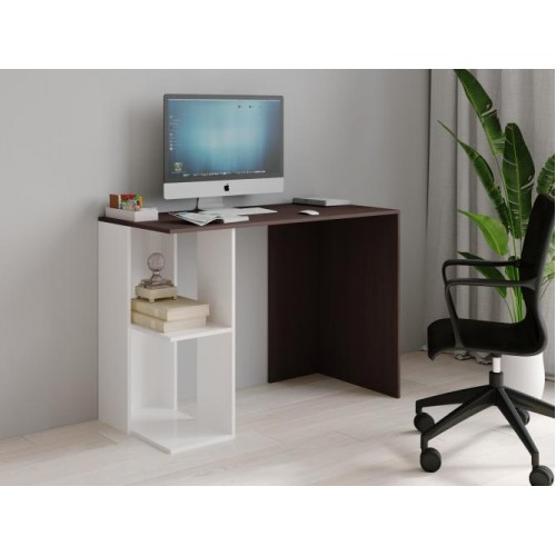 Стіл письмовий Меблева Площа СП-5 122х57х75 см Венге + Білий Стіл письмовий Меблева Площа СП-5 122х57х75 см Венге + Білий