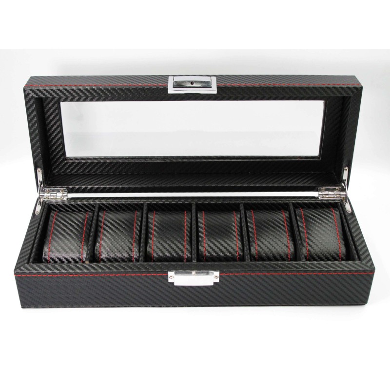 Шкатулка для зберігання годинників Craft 6PU.CRB.RD Чорний