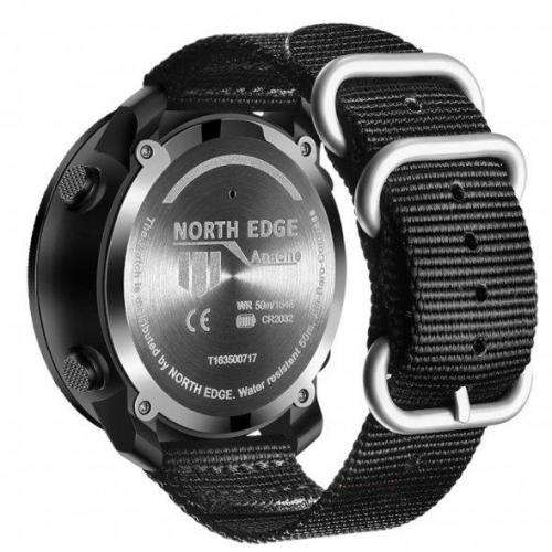 Чоловічий наручний годинник North Edge Apache 5BAR Чорний Чоловічий наручний годинник North Edge Apache 5BAR Чорний
