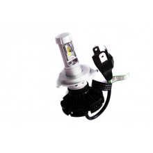 Комплект LED ламп AllLight X3 H4 50W 6000K 6000lm з радіатором та світлофільтрами (3000K/8000K)