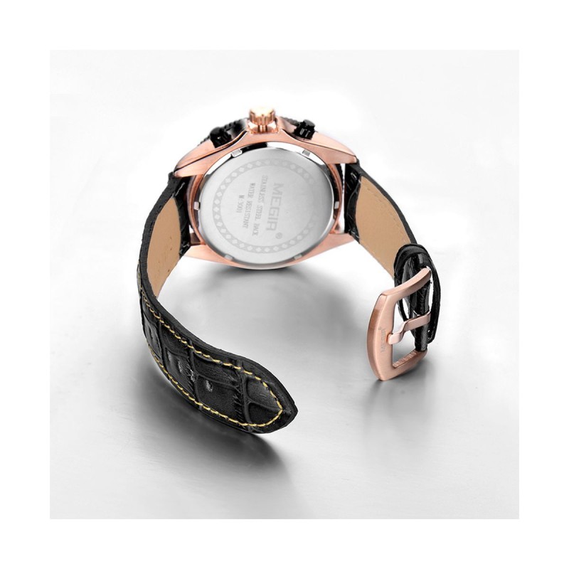 Годинник Megir MG3001 Gold Black (ML3001GTRBK-1)