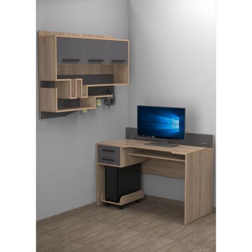 Комп'ютерний стіл Тиса Мебель Тіса Стиль-7 Сонома Графіт 750x600x1200 мм Комп'ютерний стіл Тиса Мебель Тіса Стиль-7 Сонома Графіт 750x600x1200 мм