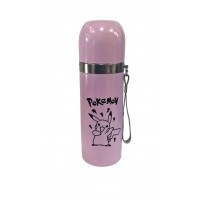 Дитячий термос нержавіюча сталь Pokemon EL-188 (350 ml) Рожевий