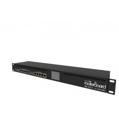 Маршрутизатор MikroTik RB3011UiAS-RM (1.4GHz/1Gb, 10x1G, 1xSFP, USB 3.0, touchscreen LCD) в інтернет супермаркеті PbayMarket!