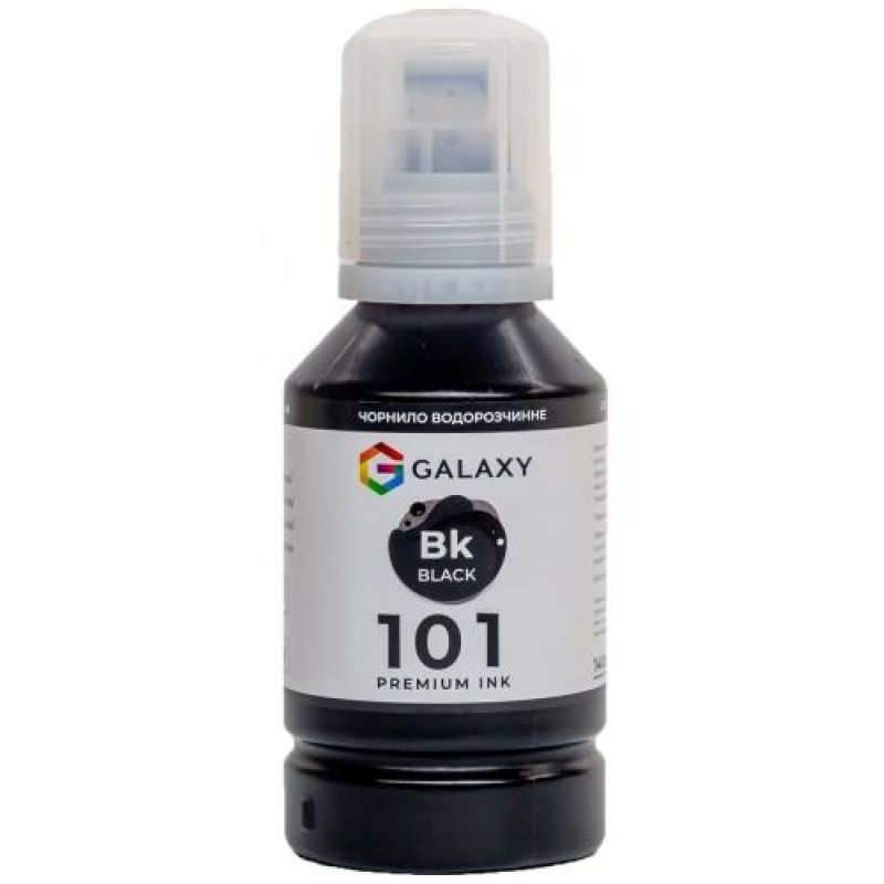 Чорнило Galaxy 101/110 Epson 140 мл Black Pigment (10457)