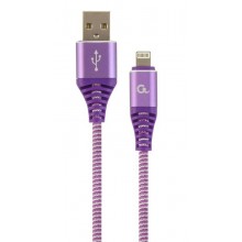 Кабель Cablexpert USB 2.0 A - Lightning 1м Фіолетовий (CC-USB2B-AMLM-1M-PW)