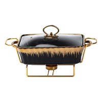 Мармітниця YIWU 1 л Чорно-золотий (HP1046)