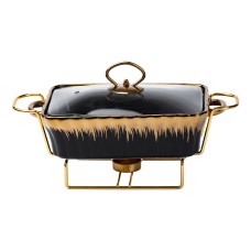 Мармітниця YIWU 1 л Чорно-золотий (HP1046)