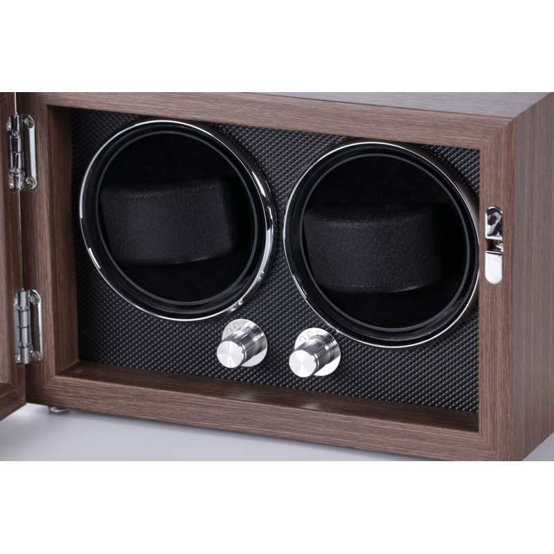 Скринька Salvadore для підзаводу 2 годинників X/2BR 2x2 Коричневий