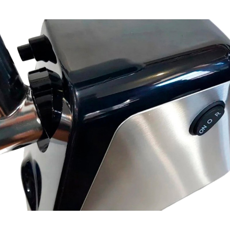 М'ясорубка електрична з соковижималкою та терками для овочів Domotec MS-2024 чорна 3000W (MS-2024_2233)