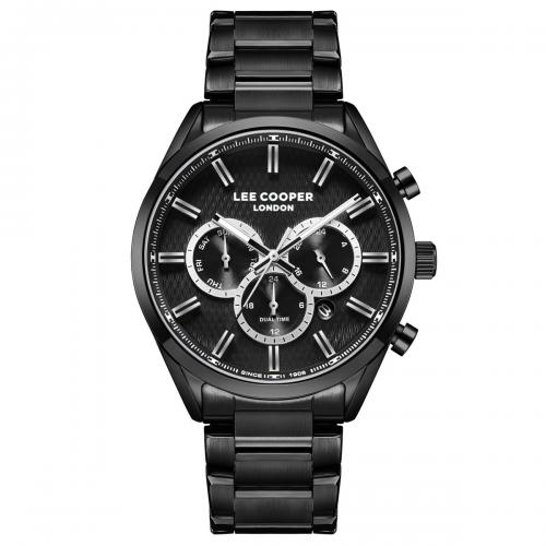 Наручний годинник чоловічий Lee Cooper London Black Чорний (3448)
