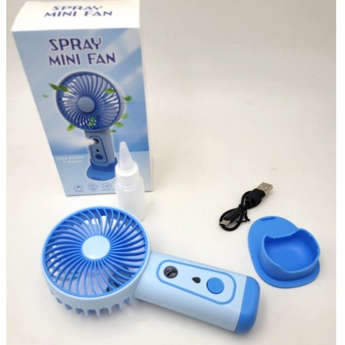 Вентилятор ручний Mini Fan 1569 17x8 см Блакитний (30151443А) Вентилятор ручний Mini Fan 1569 17x8 см Блакитний (30151443А)