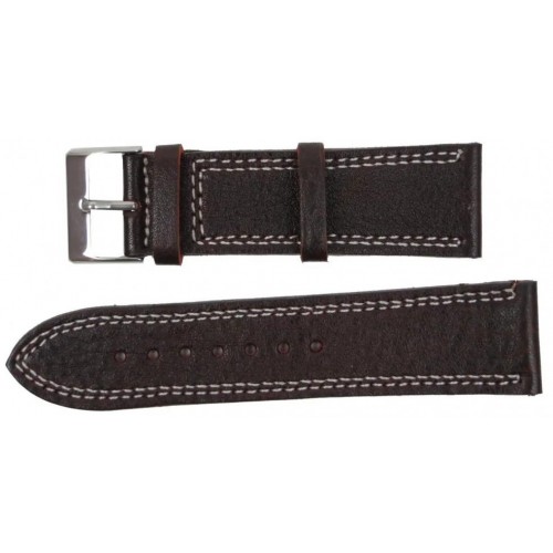 Ремінець для годинника Mykhail Ikhtyar шкіряний 24 мм Темно-коричневий (S529-24S dark brown) Ремінець для годинника Mykhail Ikhtyar шкіряний 24 мм Темно-коричневий (S529-24S dark brown)