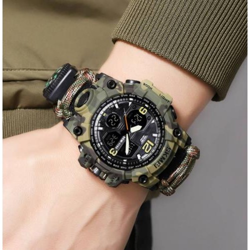 Армійський годинник Skmei 1155G Hamlet Paracord Camo (1155-54) Армійський годинник Skmei 1155G Hamlet Paracord Camo (1155-54)
