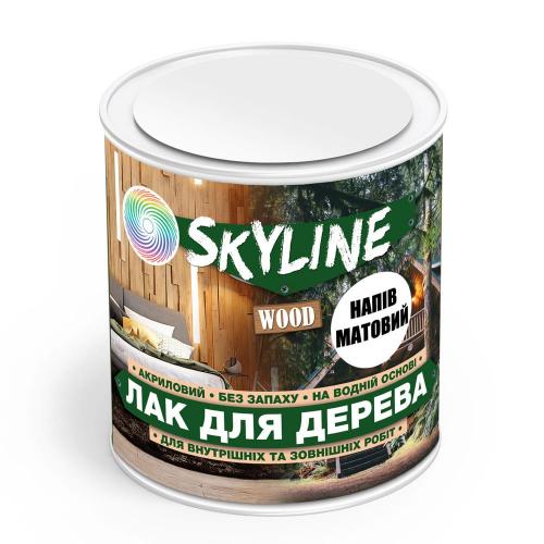 Лак для дерева акриловий Skyline Wood Прозорий Напівматовий 0.75л Лак для дерева акриловий Skyline Wood Прозорий Напівматовий 0.75л