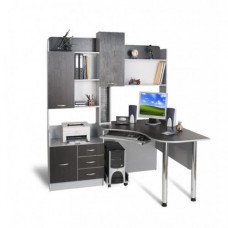 Комп'ютерний стіл кутовий Тиса СК-10 Алюміній-Венге магія