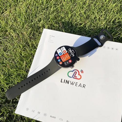 Розумний годинник Linwear LA24 AMOLED Чорний в інтернет супермаркеті PbayMarket!