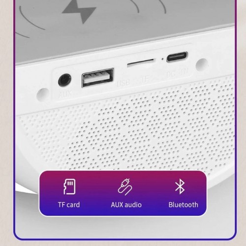 Лампа настільна RGB великий нічник OPT-TOP AS-K10 з бездротовою зарядкою для телефону (1876495732)