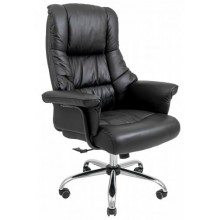Офісне крісло керівника Richman Конгрес Хром М2 AnyFix Шкіра-Lux Чорне