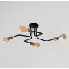 Люстра лофт MSK Electric Maze з бронзовими патронами MSK Electric NL 5050/4 BK+BN