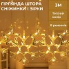 Гірлянда-штора Lugi Зірки та сніжинки розмір 3*0,9м 10 фігур жовтий (1733068Y) в інтернет супермаркеті PbayMarket!