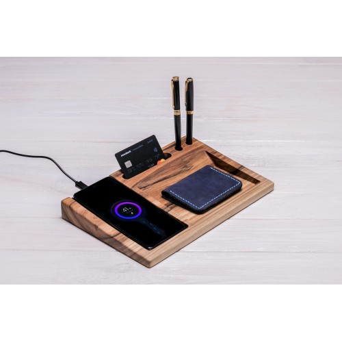 Підставка з дерева для гаджета QI ecoWalnut 270х180х33 мм