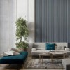 Декоративна стінова рейка Sticker Wall 160*23*3000мм (D) SW-00001529 Темно-сіра