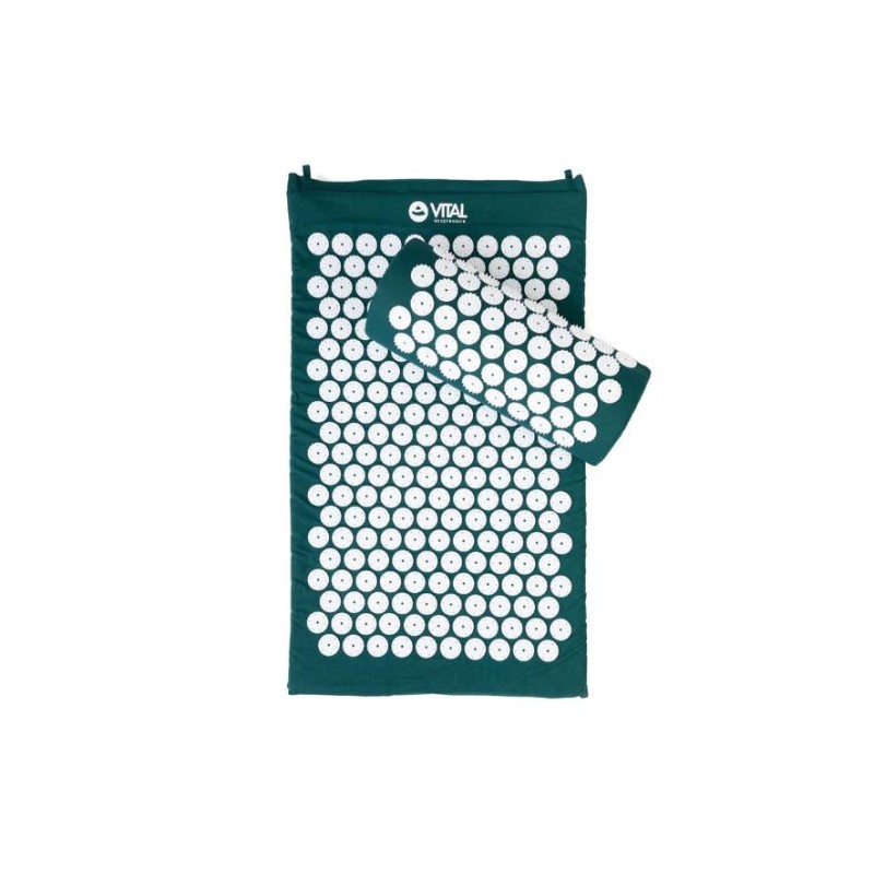 Набір для акупресури Vital — килимок та подушка для шиї Bodhi петроль