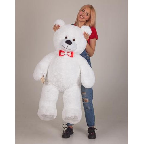 Плюшевий ведмедик Mister Medved Хеппі 130 см Білий (009) Плюшевий ведмедик Mister Medved Хеппі 130 см Білий (009)