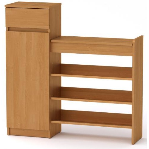 Тумба для взуття ТО-16 Компанит Вільха (100х28х100 см)