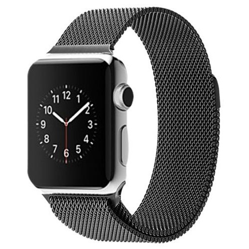 Ремінець BeWatch для Apple Watch міланська петля 42 мм / 44 мм Чорний (1060201) Ремінець BeWatch для Apple Watch міланська петля 42 мм / 44 мм Чорний (1060201)