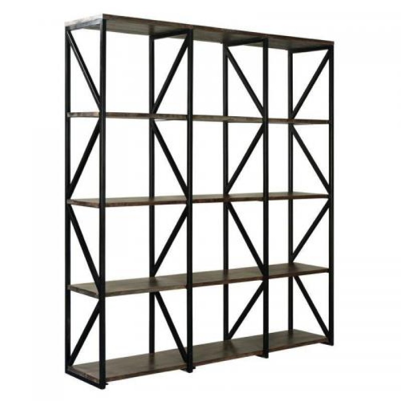 Стелаж для зберігання в стилі Loft NS-1917 2030x1500x320 мм Черный