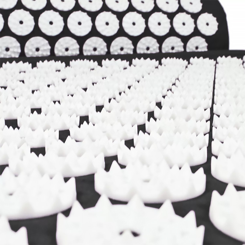 Килимок аплікатор Кузнєцова масажний Dobetters для акупунктури спини Чорний