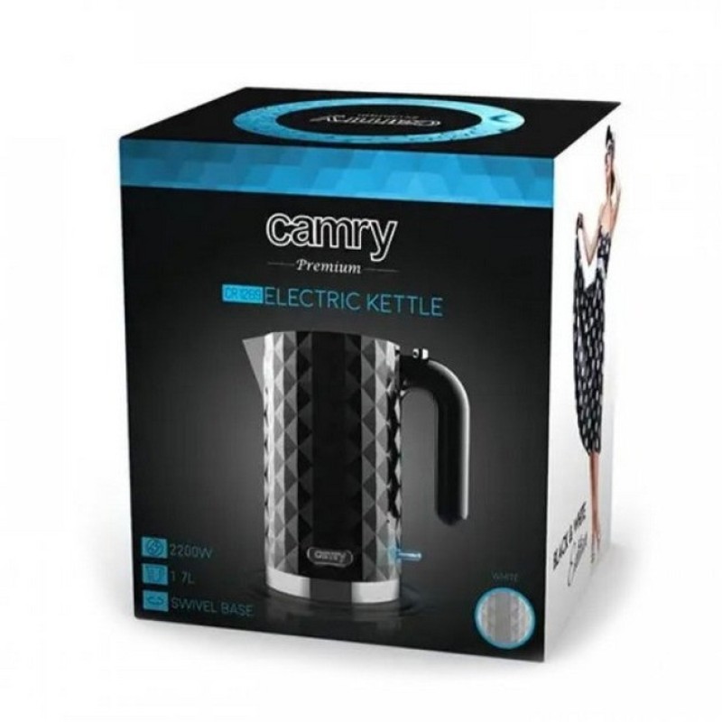 Електрочайник 1.7 л Camry CR 1269 Black