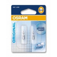 Автолампа ук. OSRAM 2721-02B W1,2W 12V W2x4.6D 10X2 Blister