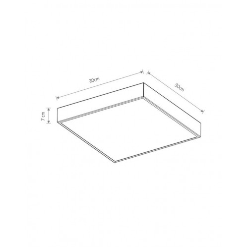 Стельовий світильник Nowodvorski Quad 30x30x7 см Чорний (Now10471) Стельовий світильник Nowodvorski Quad 30x30x7 см Чорний (Now10471)