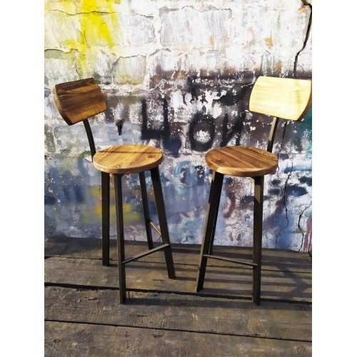 Барний стілець GoodsMetall у стилі ЛОФТ 750х300х300 мм Дублін 2 Барний стілець GoodsMetall у стилі ЛОФТ 750х300х300 мм Дублін 2