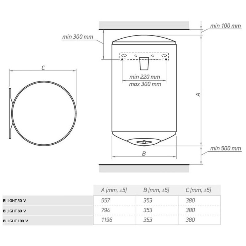 Водонагрівач Tesy Bilight 80 V (6397992)