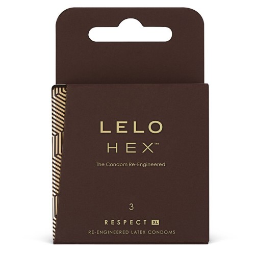 Презервативи LELO HEX Condoms Respect XL 3 Pack, тонкі та суперміцні, збільшений розмір в інтернет супермаркеті PbayMarket!