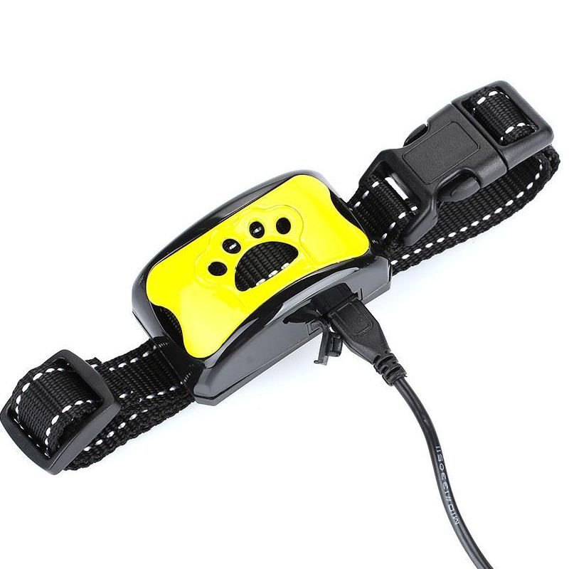 Нашийник антилай  вібраційний для маленьких собак Pecute Y-7, жовтий