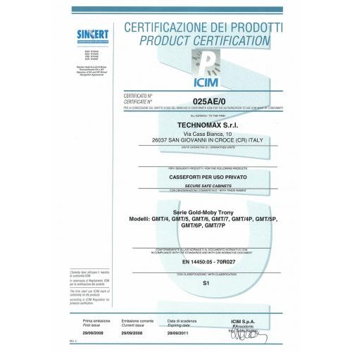 Сейф меблевий Technomax GMT/6 Сейф меблевий Technomax GMT/6