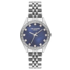 Годинник жіночий наручний Lee Cooper Santorini BlueMarine Сріблястий (2600807843)