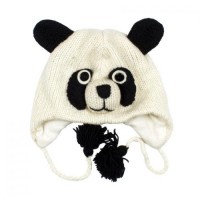 Шапка з вушками Kathmandu Animals Panda Оно size Білий + Чорний (22951)