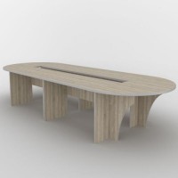 Стіл для переговорів Тиса Мебель ОК-7 Сонома 766x1400x3800 мм Стіл для переговорів Тиса Мебель ОК-7 Сонома 766x1400x3800 мм